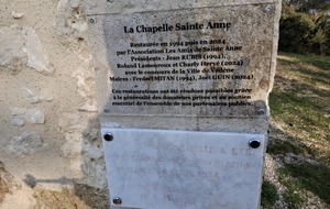 Chapelle st Anne,  Vedène