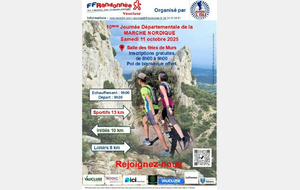 Marche nordique le 11 octobre à  Murs